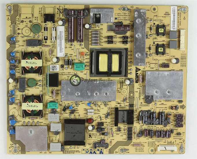 Sharp RUNTKA786WJQZ Power Supply Board DPS-110AP-6A LC-40LE830U Sharp RUNTKA786WJQZ Power Supply Board DPS-110AP-6A LC-40LE830U
